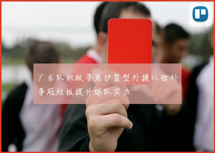 广东队积极寻觅护筐型外援以弥补争冠短板提升球队实力